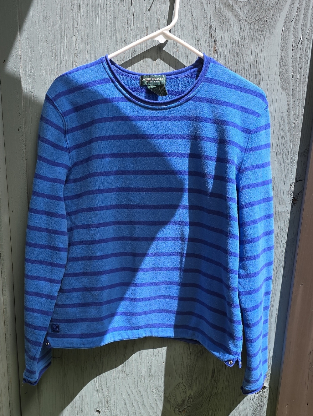 Lauren Ralph Lauren Royal & Navy Striped Crewneck Sweater